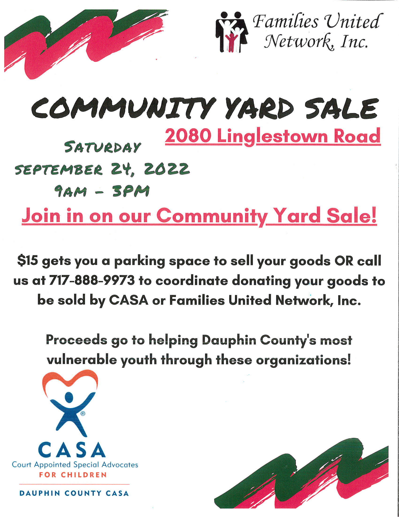 Harrisburg Yard Sale Event Flyer