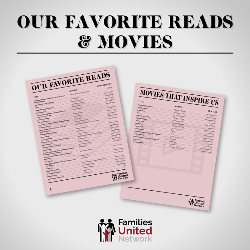 graphic showcasing FUN's lists of favorite movies and books