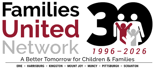 families united network 30th anniversary logo with office locations listed